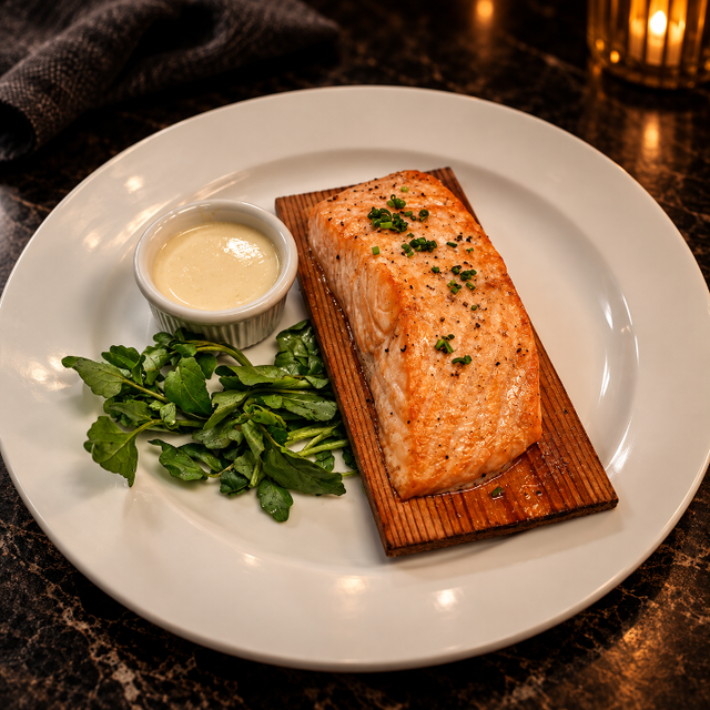 Grilled Salmon.