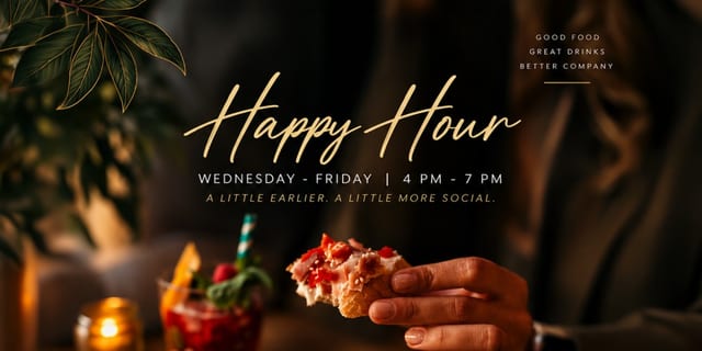 Happy Hour | Complimentary Chef’s Bite Station