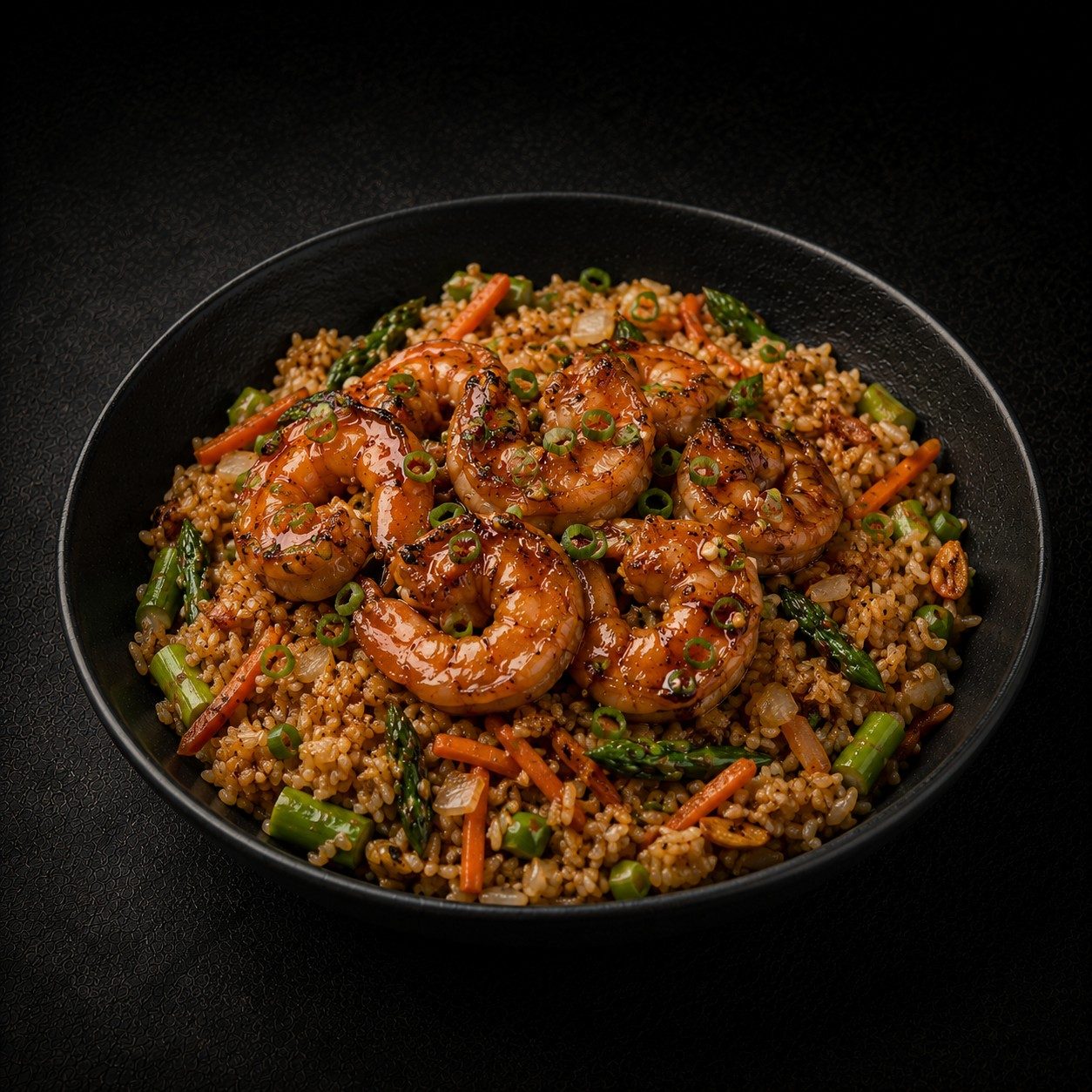 Grilled Shrimp Teriyaki Bowl.